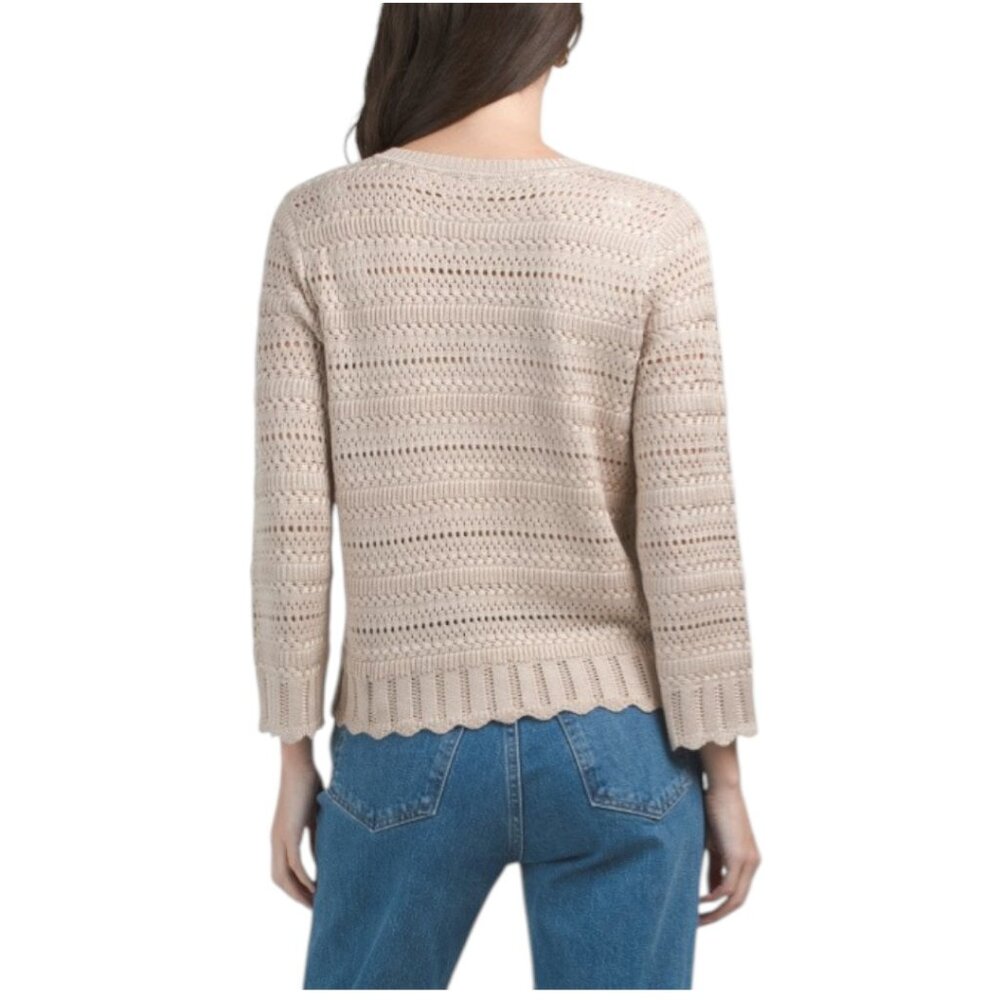 CYRUS Novelty Stitch Button Front Cardigan - Picture 2 of 5